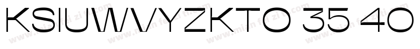 KSIUWVYZKTO 35 40 常规字体转换